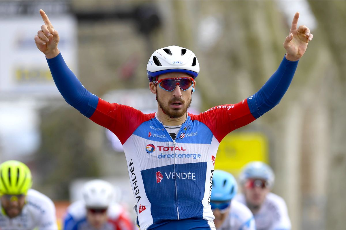 Niccolo Bonifazio celebrates his win