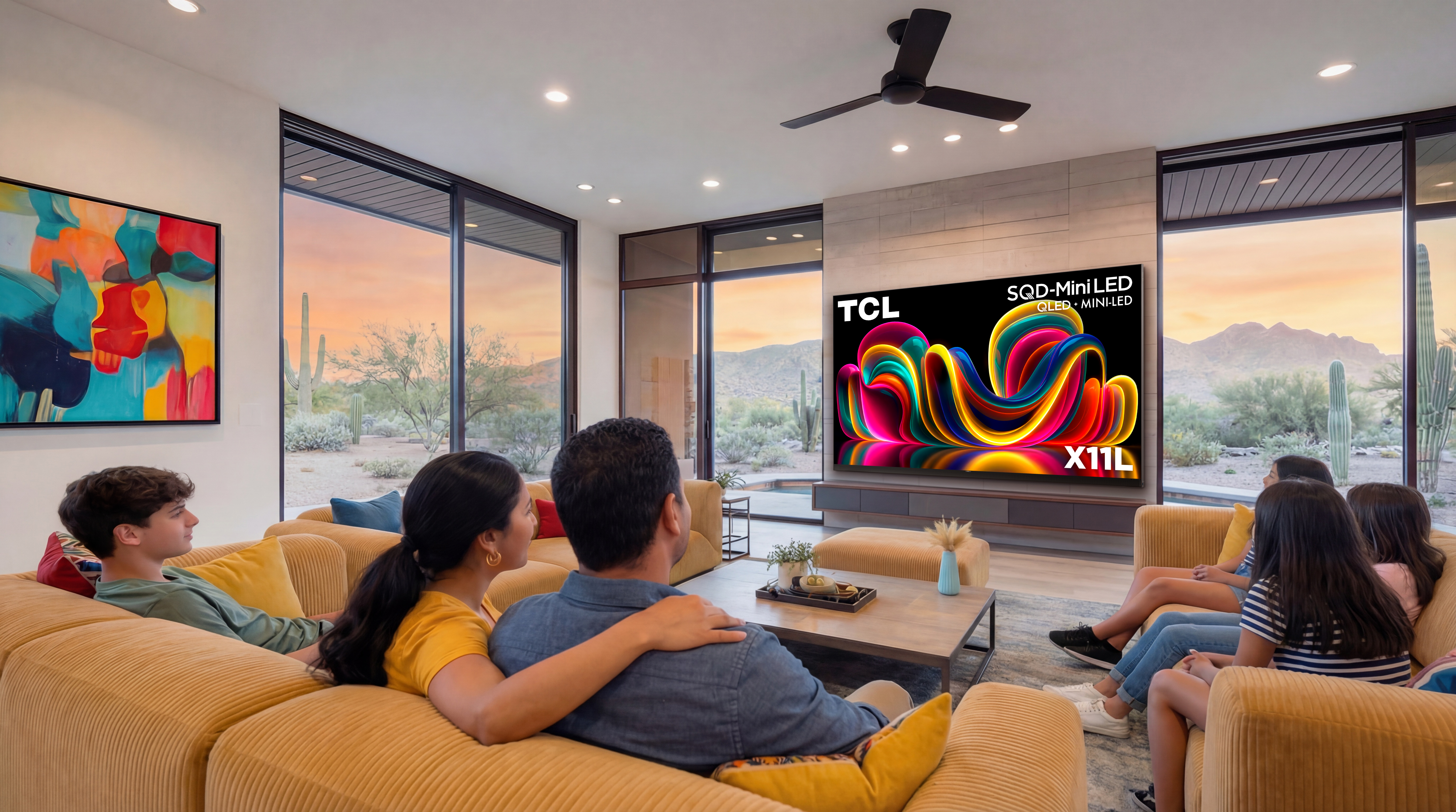 TCL X11L TV in living room