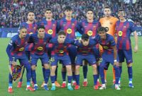 FC Barcelona players compete during the match between FC Barcelona and Newcastle FC, corresponding to the second leg of the round of 16 of the UEFA Champions League, at the Spotify Camp Nou in Barcelona, Spain, on March 18, 2026. (Photo by Joan Valls/Urbanandsport/NurPhoto)