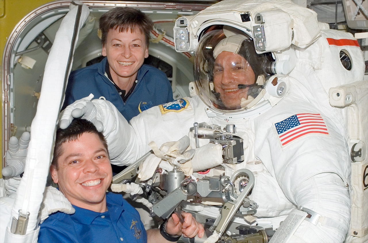 NASA chief astronauts Peggy Whitson and Robert Behnken.