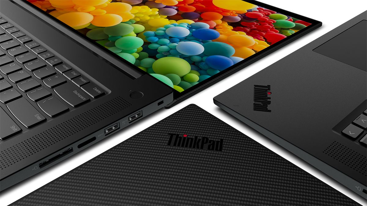 Lenovo ThinkPad P1 Gen 4: three laptops next to each other