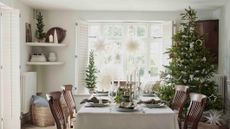 Christmas dining room with Scandi style
