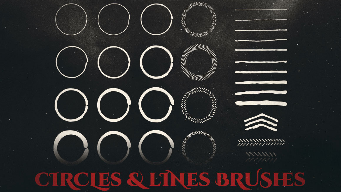 For an ancient, old-world vibe try Jeff Finley's Esoteric hand-drawn brushes