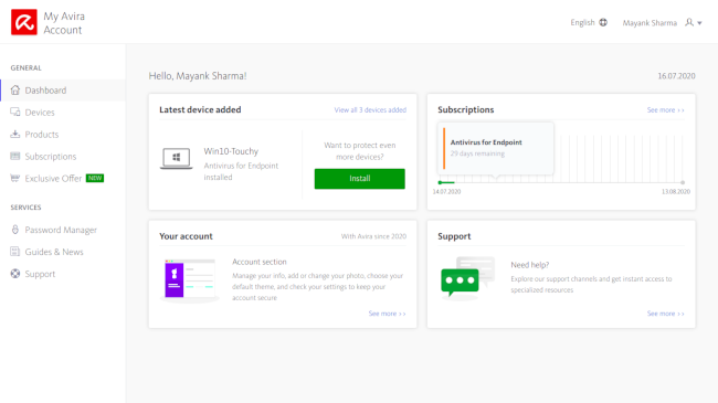 Avira Antivirus for Endpoint 2