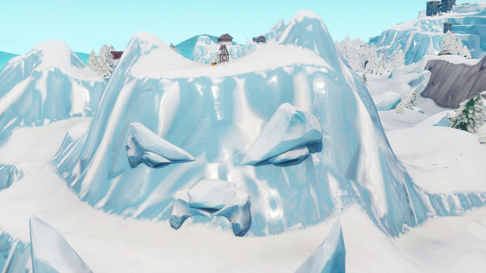 where to visit a giant face in the desert the jungle and the snow in fortnite season 8 week 1 challenge gamesradar - visit giant face in desert jungle snow fortnite