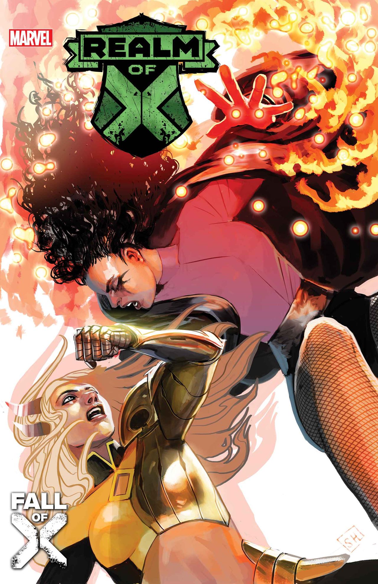 Covers for various Fall of X comics.