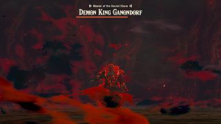 Demon King Ganondorf standing still ready to fight