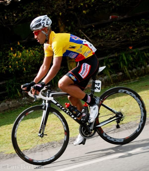 Race leader Alejandro Ramirez