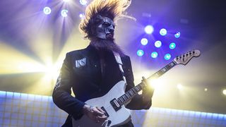 Jim Root of Slipknot performs in concert at the Ericsson Globe Arena on February 21, 2020 in Stockholm, Sweden