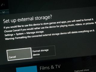 Xbox One external storage