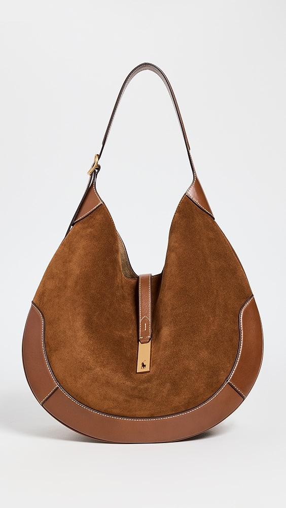 Polo Ralph Lauren Suede Leather Shoulder Bag