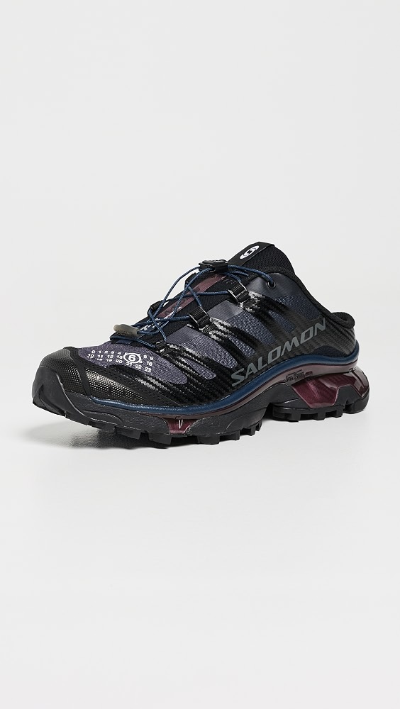 Salomon X Mm6 Maison Margiela Xt-4 Mules - Black/nine Iron/hunkle Berry V
