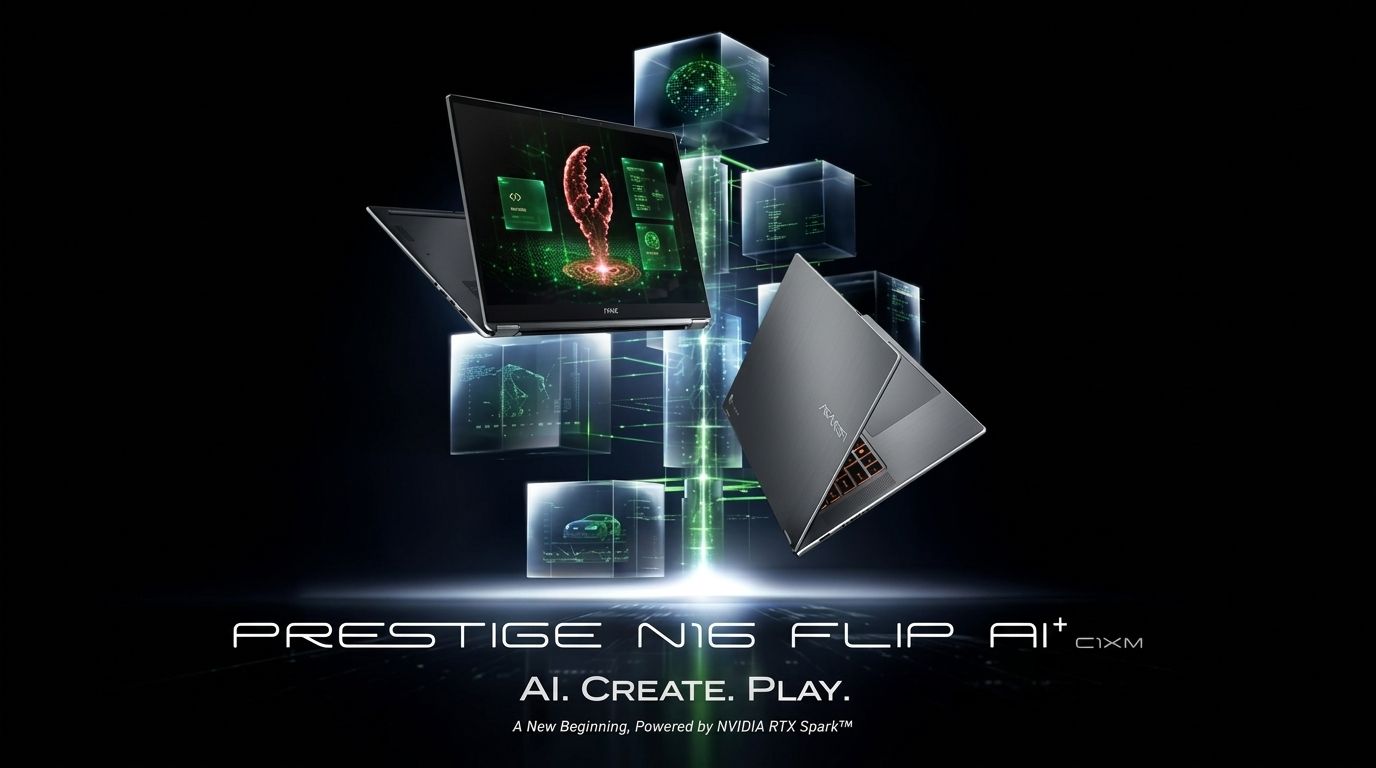 Microsoft isn't the only company releasing a laptop with an Nvidia RTX Spark - MSI reveals new 16-inch, 128GB beast