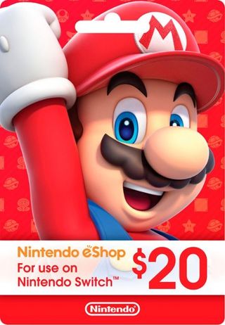 Nintendo eShop Gift Card with Mario graphics