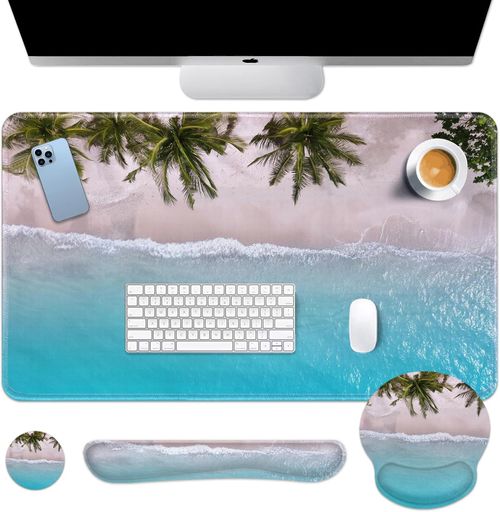 Ocean Keyboard, Mouse Pad, and Wrist-rest