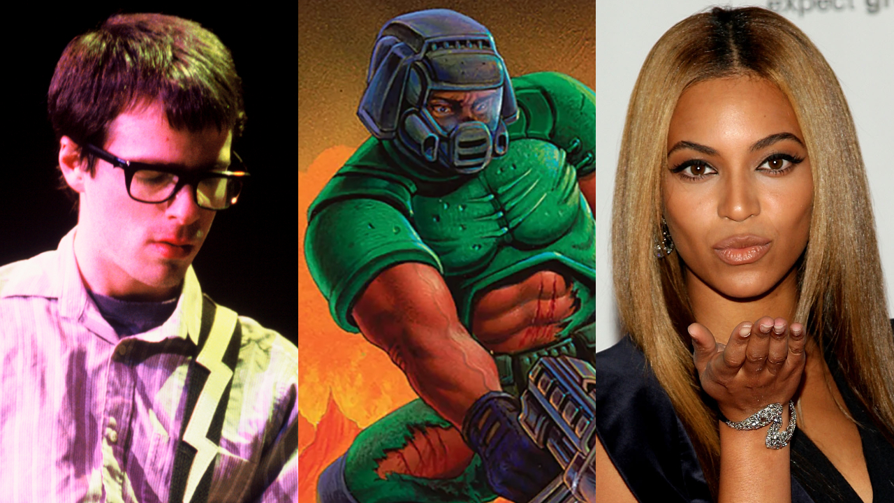 Weezer in 1994, the cover of Doom, and Beyonce in 2008