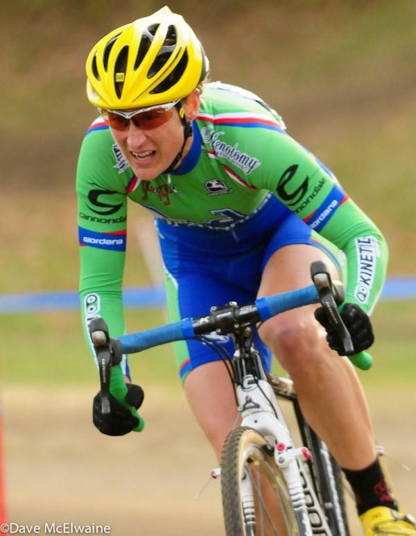 Rebecca Wellons (Quad Cycles) riding in sixth position