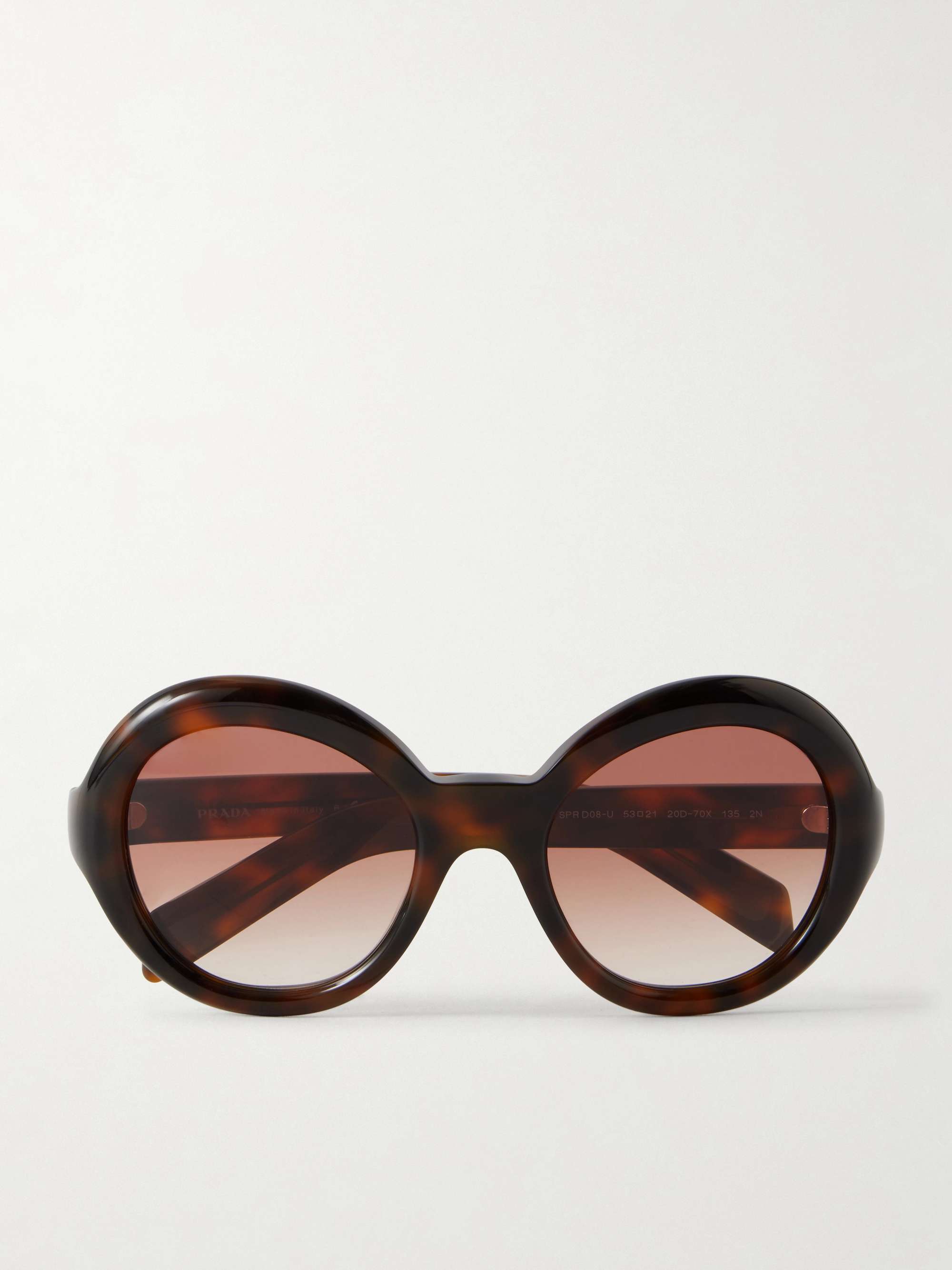 Round-Frame Acetate Sunglasses