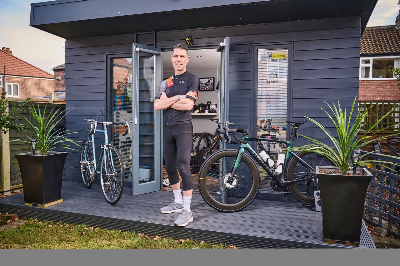 David Rhead standing outside his training room