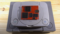 Hybrid PlayStation, created by combining components from two different PS1 consoles and integrating them with an XStation & HDMI modboard