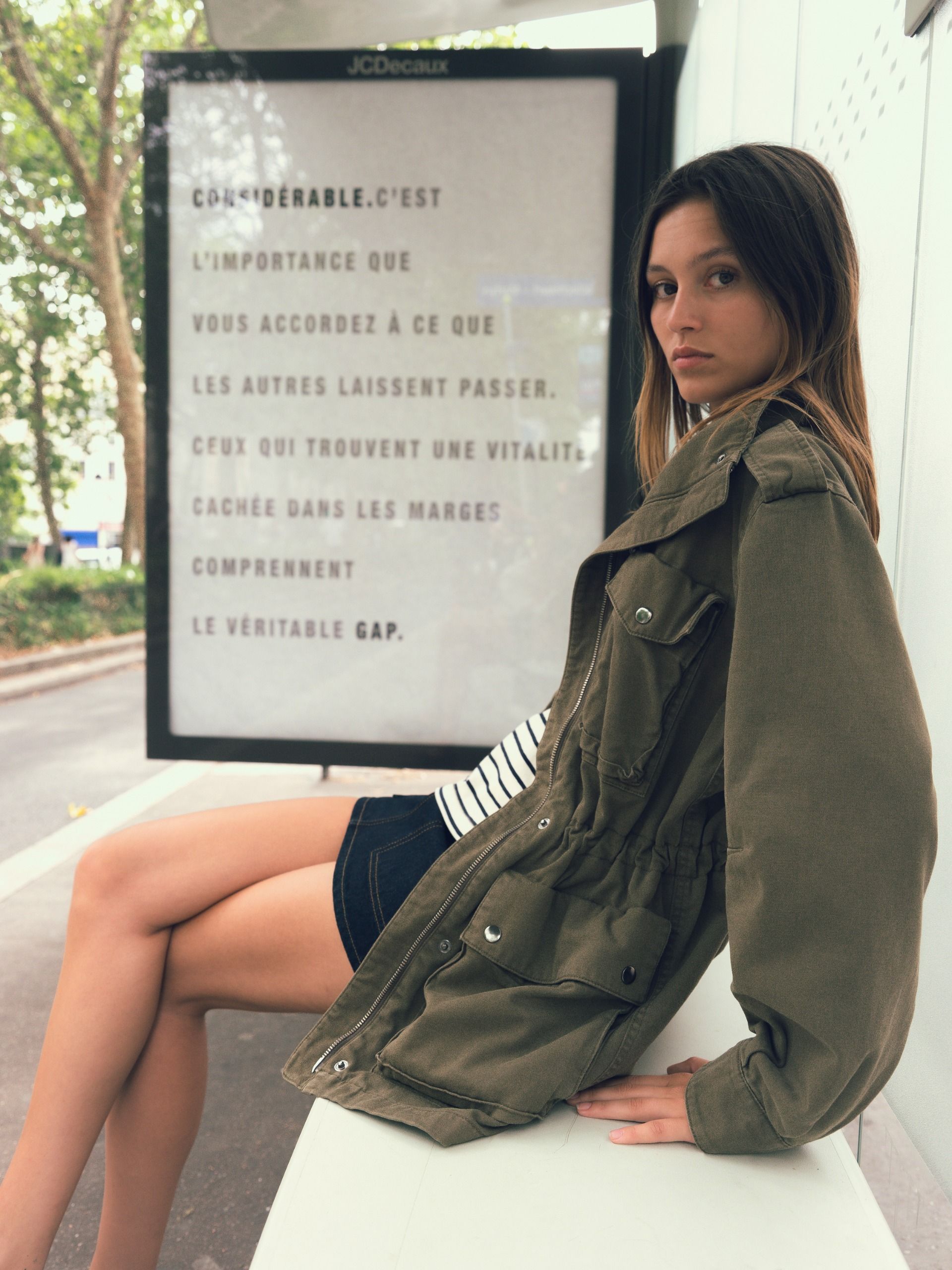 campaign photo of the Gap x A.P.C. fashion collaboration for fall