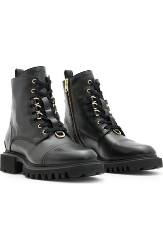 Lydia Cap Toe Combat Boot