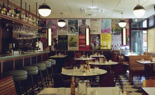 La Bodega Negra Restaurant with tables and chair, London