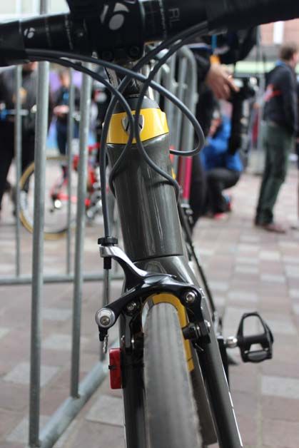 A simple look to the front of the bike