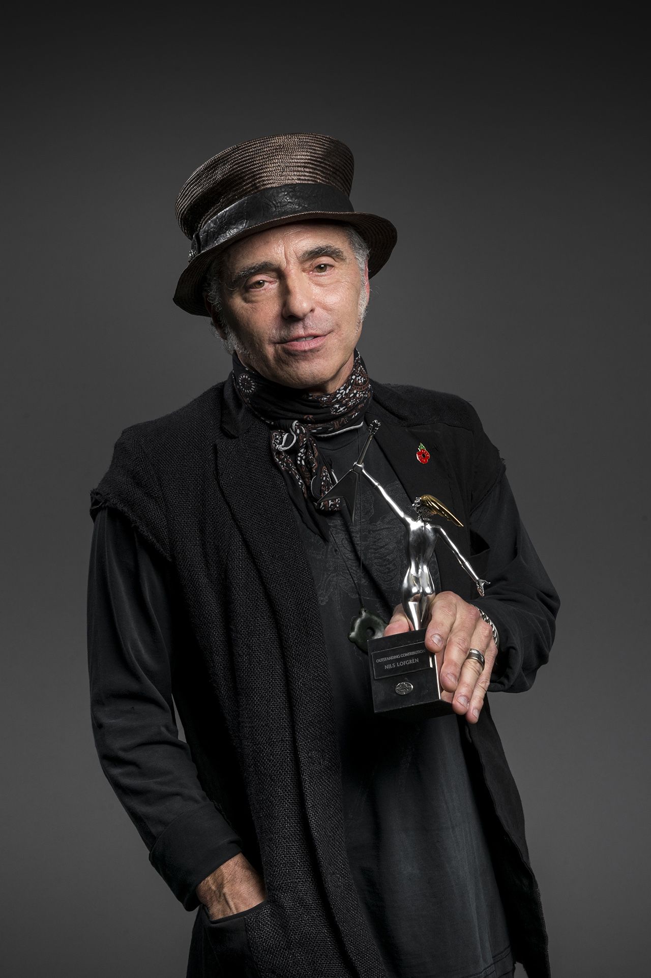 Outstanding Contribution winner Nils Lofgren