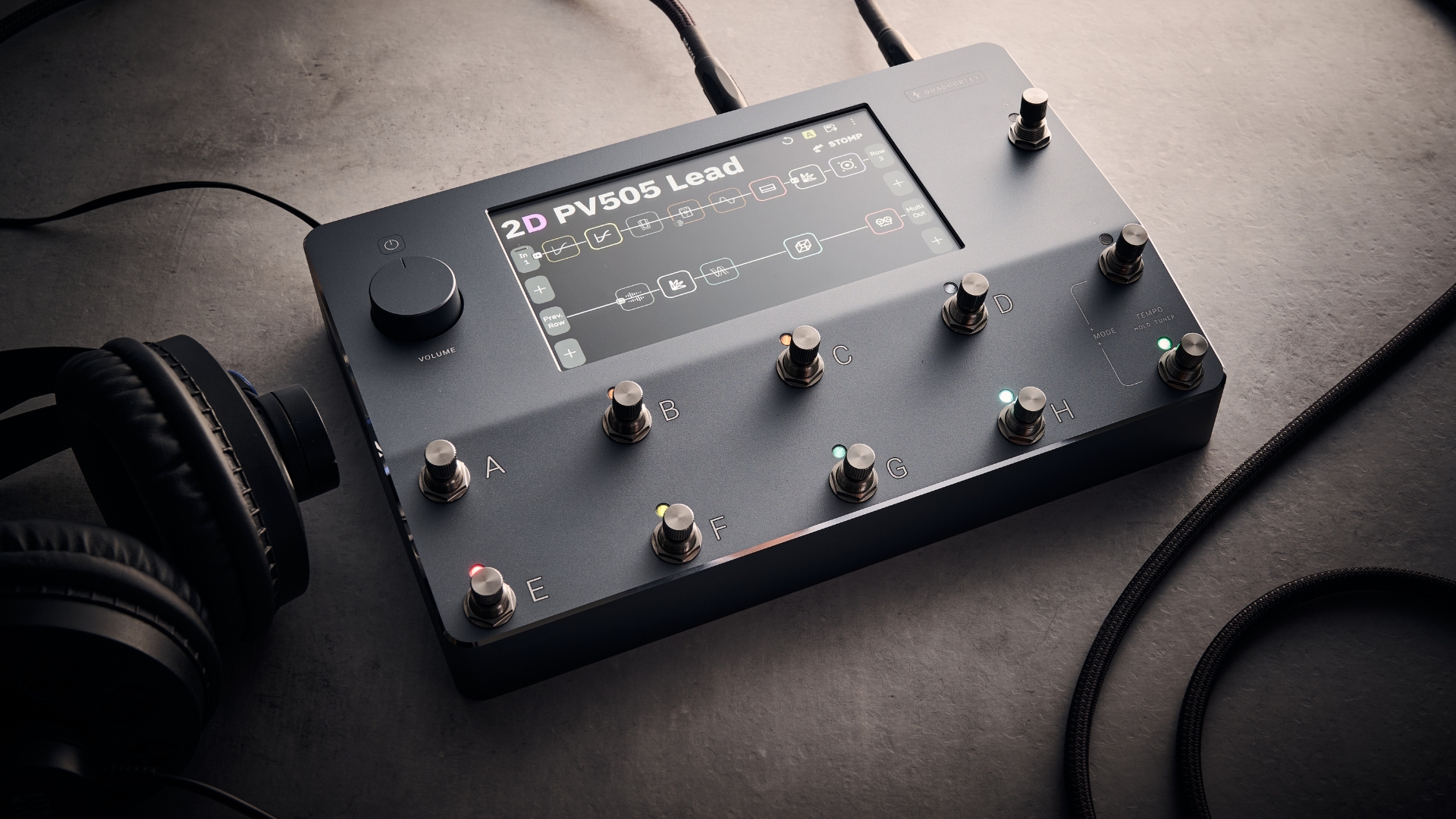 A Neural DSP Quad Cortex multi-effects pedal