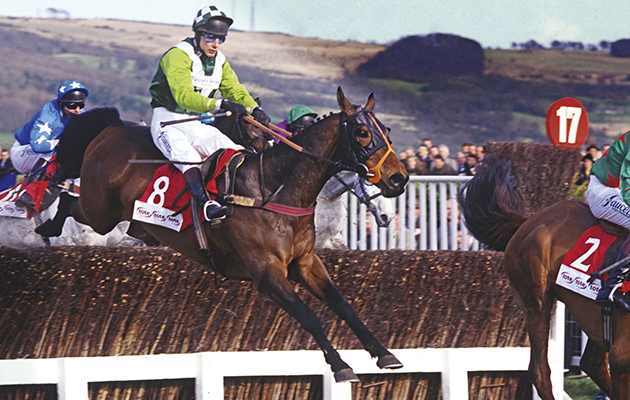 Mick Fitzgerald pilots See More Business to take the Cheltenham Gold Cup in 1999 &mdash; Paul&rsquo;s first Cheltenahm Gold Cup triumph as a trainer