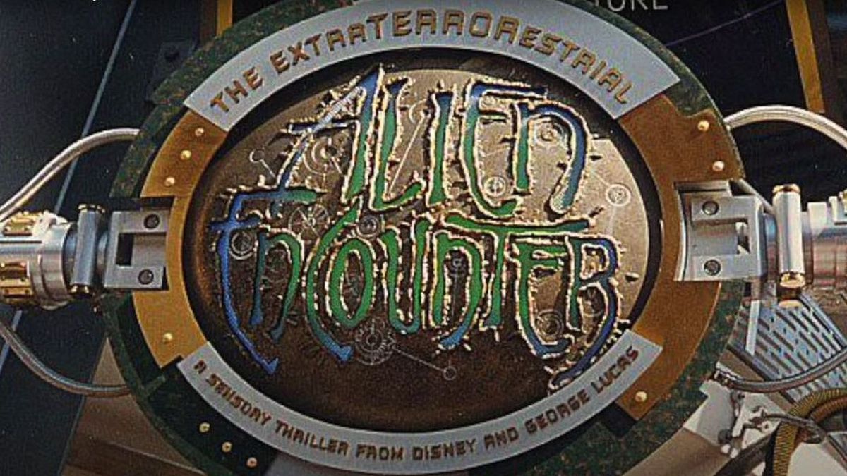 Alien Encounter attraction sign