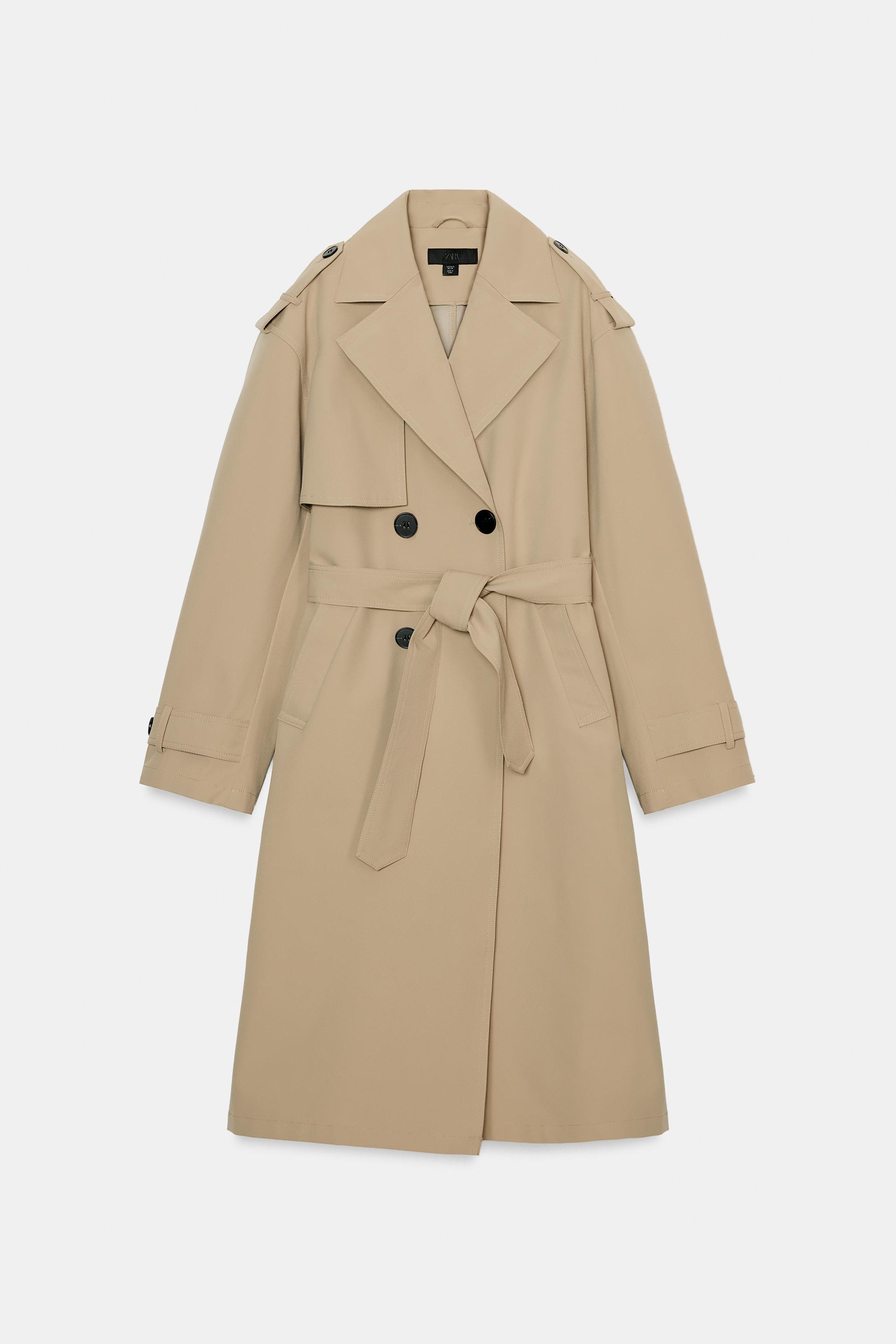 Long Belted Trench Coat
