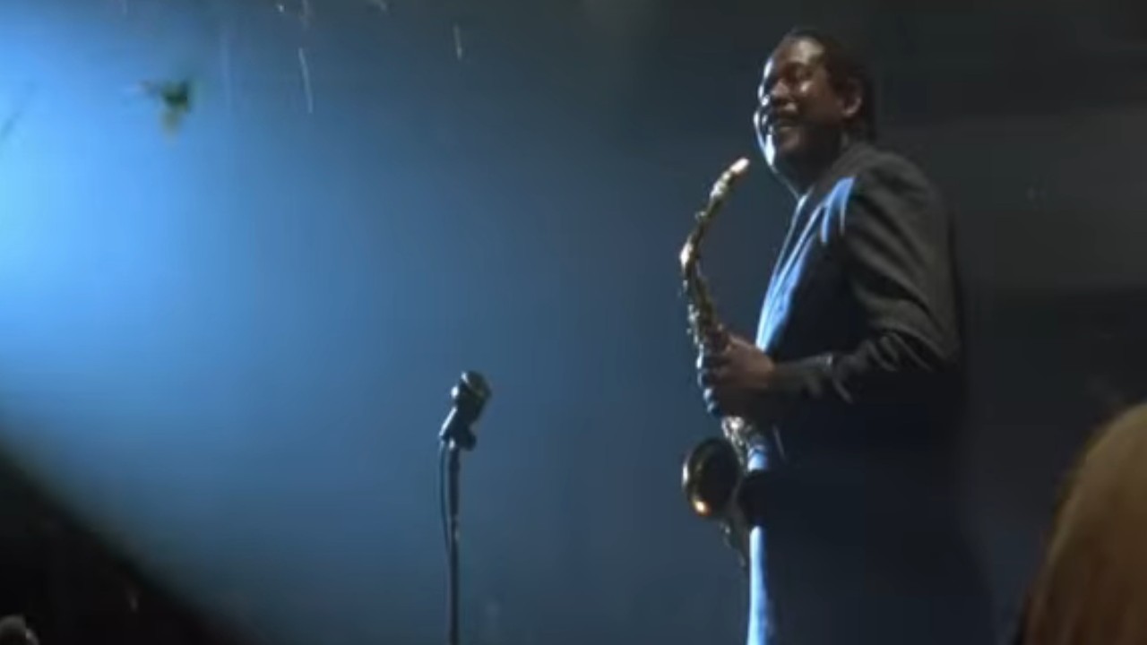 Forest Whitaker smiling in the limelight in Bird