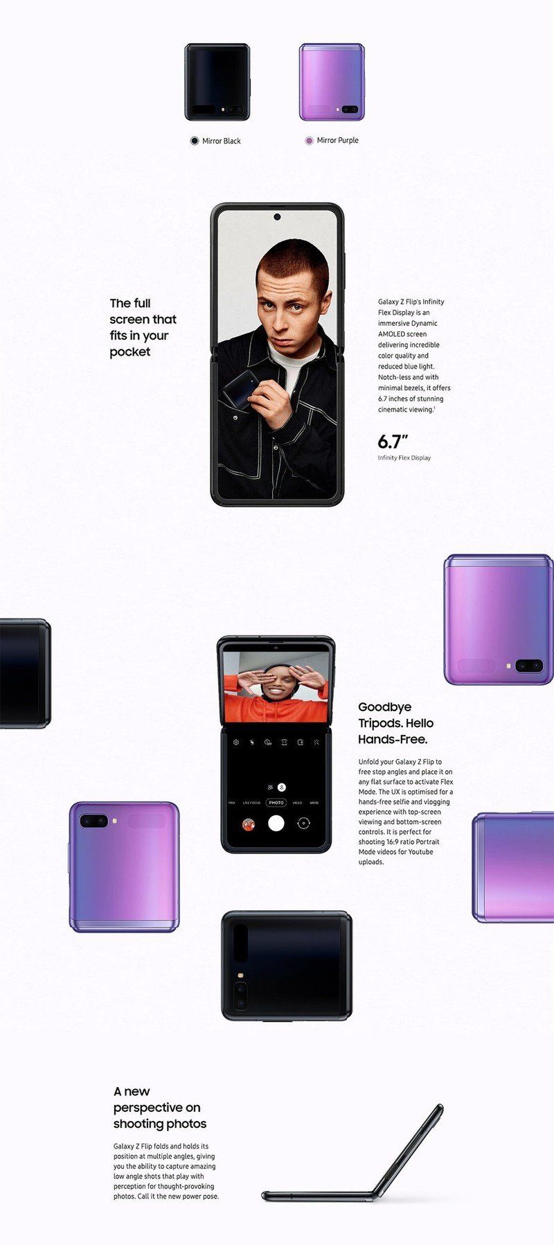 Galaxy Z Flip Marketing Materials