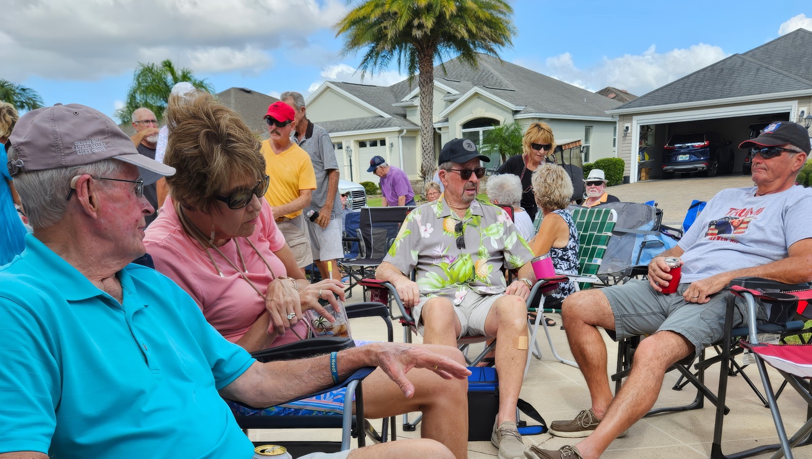 A gathering at The Villages.