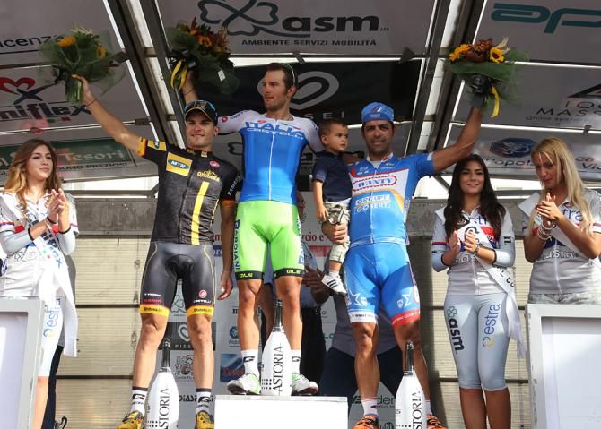 Sonny Colbrelli (Italian team) on the top step of the podium