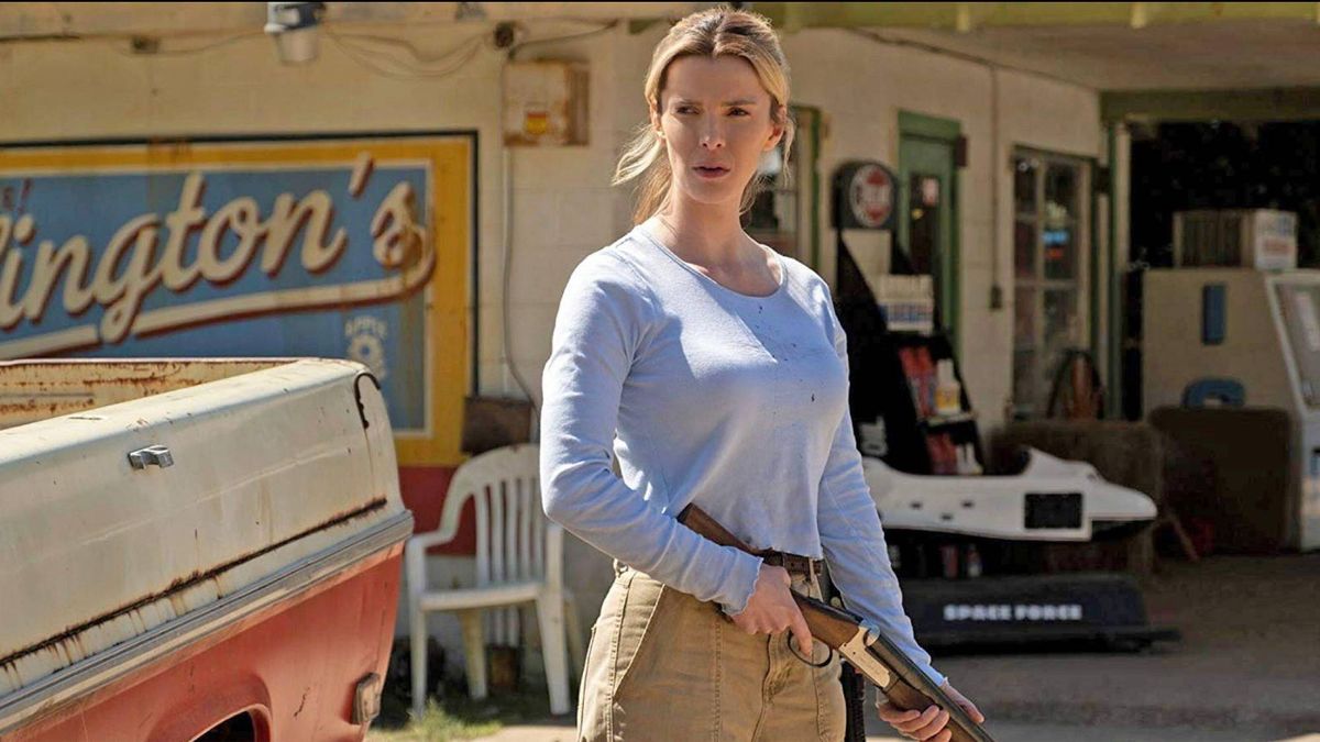 Betty Gilpin as Crystal May Creasey in &quot;The Hunt&quot;