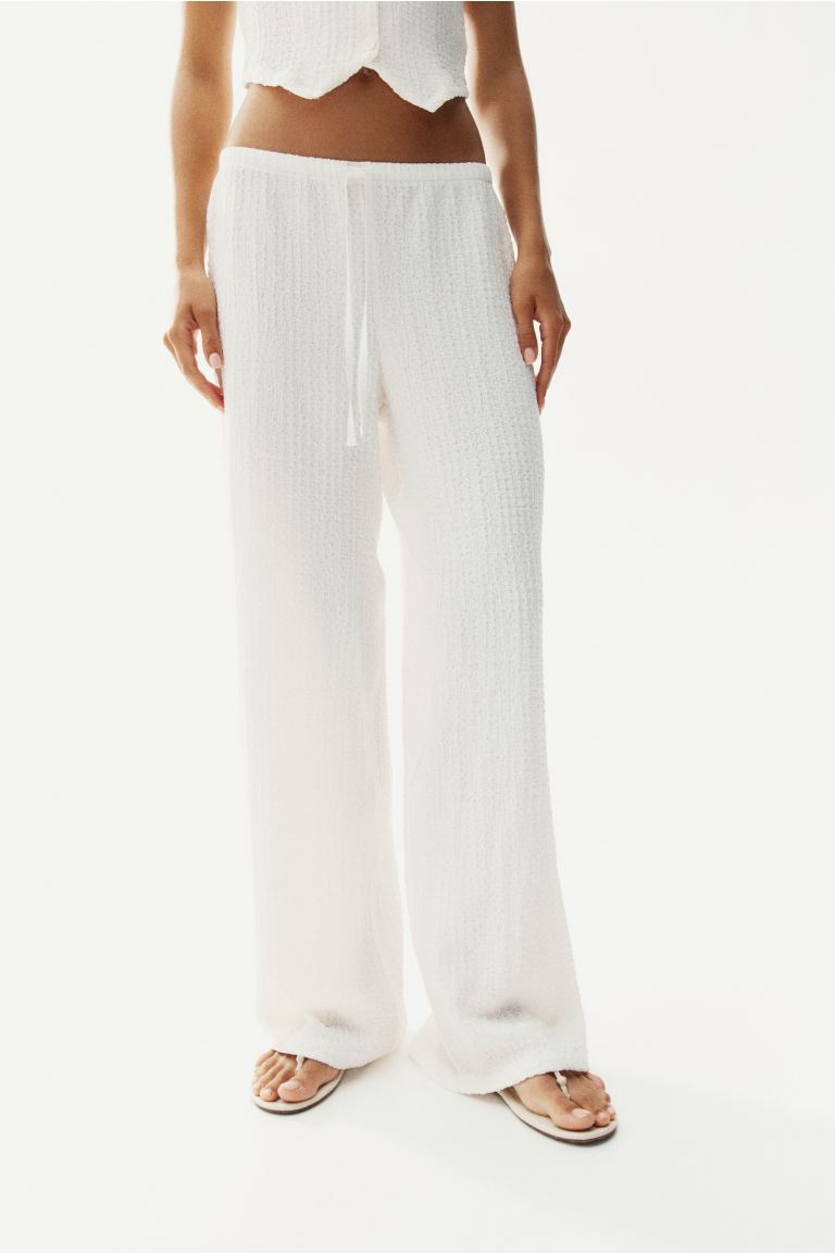 Crinkled Drawstring Pants