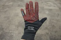 Gore C3 Gore-Tex Infinium glove in the image on a hand is the best winter cycling glove for grip 