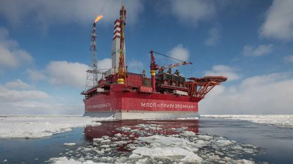 Russian offshore oil rig