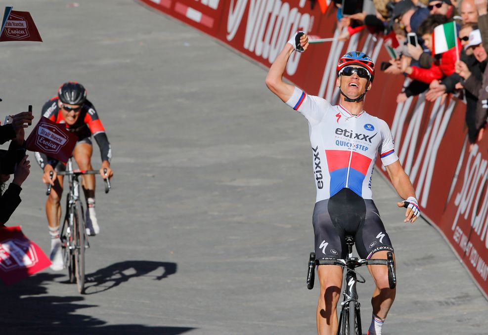 Zdenek Stybar (Etixx - Quick-Step) wins the 2015 edition of Strade Bianche