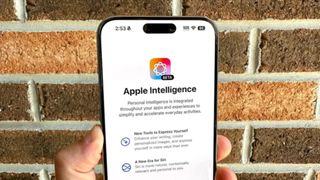 Apple Intelligence running on an iPhone