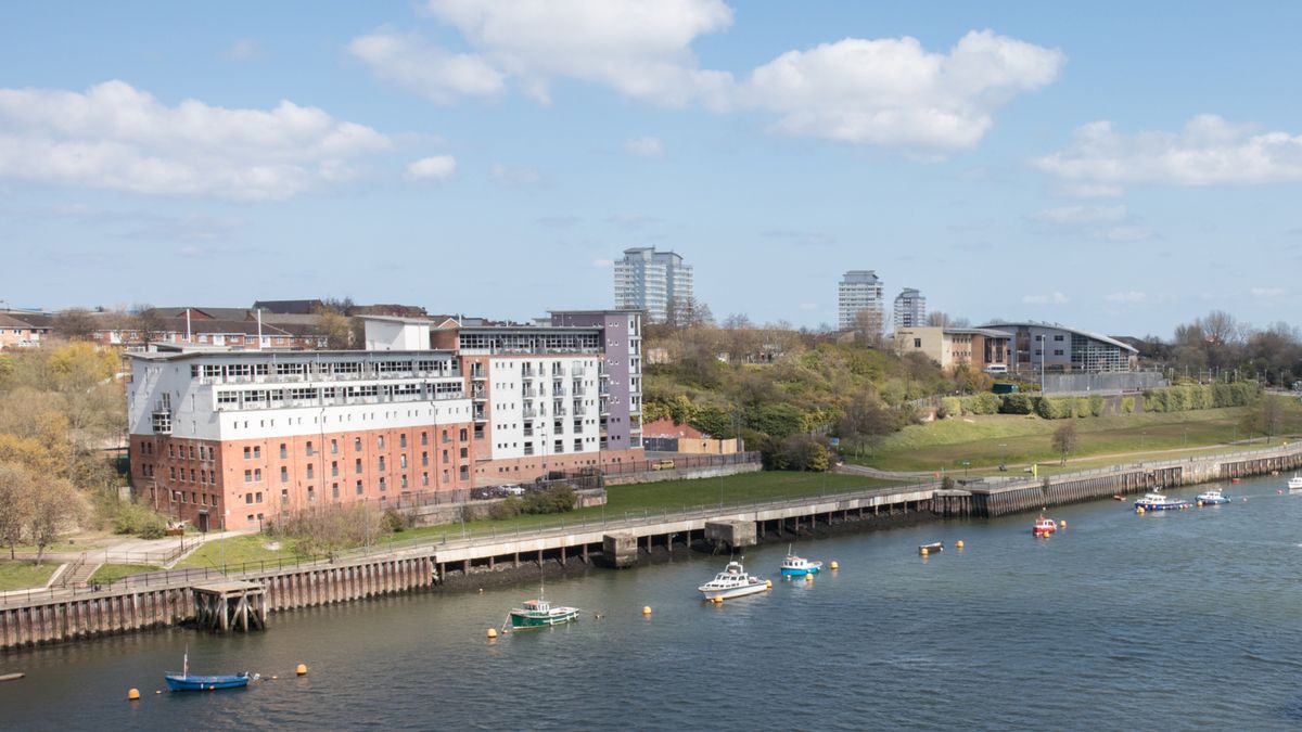 View of Sunderland University St Peters campus