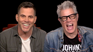 Steve-O and Johnny Knoxville in an interview with CinemaBlend.
