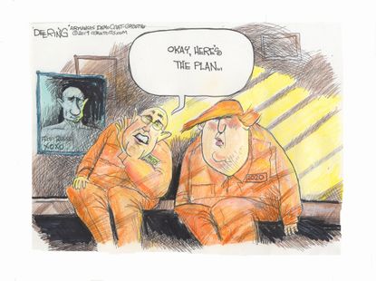 Political Cartoon U.S. Trump Giuliani Russia