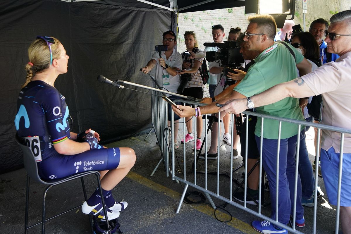 Giro d'Italia Donne 2022 - 33rd Edition - 4th stage Cesena - Cesena 120,9 km 04/07/2022 - Annemiek Van Vleuten (NED - Movistar Team) - photo Massimo Fulgenzi/PMG Sport/SprintCyclingAgency&Acirc;&copy;2022