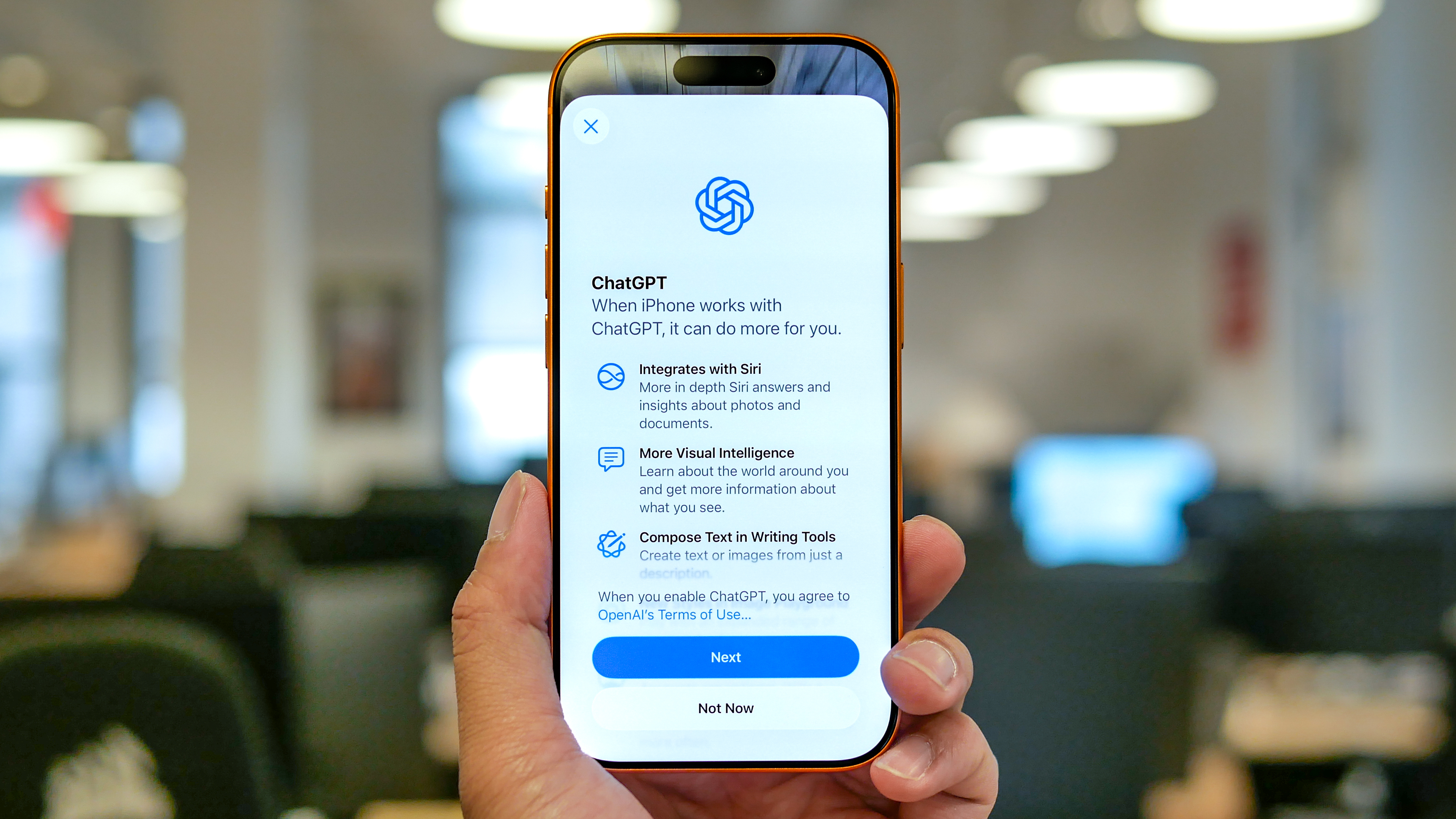 iPhone 17 Pro ChatGPT integration with Apple Intelligence.