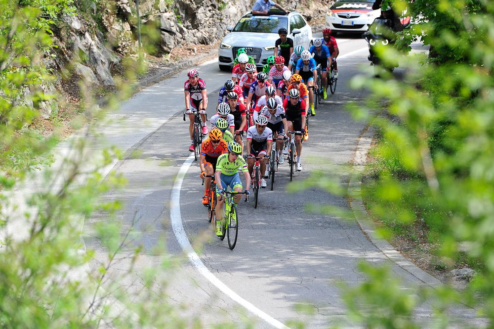 A small group at the front of affairs at the Tour of Croatia