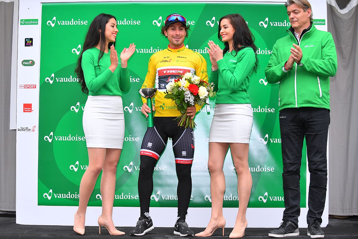 Fabio Felline (Trek-Segafredo) in the lead at Tour de Romandie